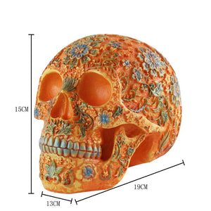 Vilead 9 Styles of Personalized Skulls Home Decoration Art Painting Supplies Halloween Props Skull Ornaments Fashion Bar Decor acacuss