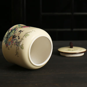 Vintage Tea Caddies Can Pot Box Jar Containers Ceramic Sealed Celadon Household Tea Gift Home Decoration; acacuss