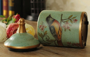 ACACUSS Kitchen Vintage Storage cookie & Sugar jar | Retro Stoneware | Ceramic Airtight pot Gong Fu | Candy Can | Tea Ceremony Accessories - ACACUSS