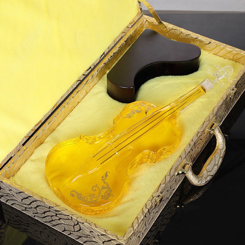 Violin Whiskey Scotch Decanter Set Best for whiskey gift Vintage Blower - acacuss