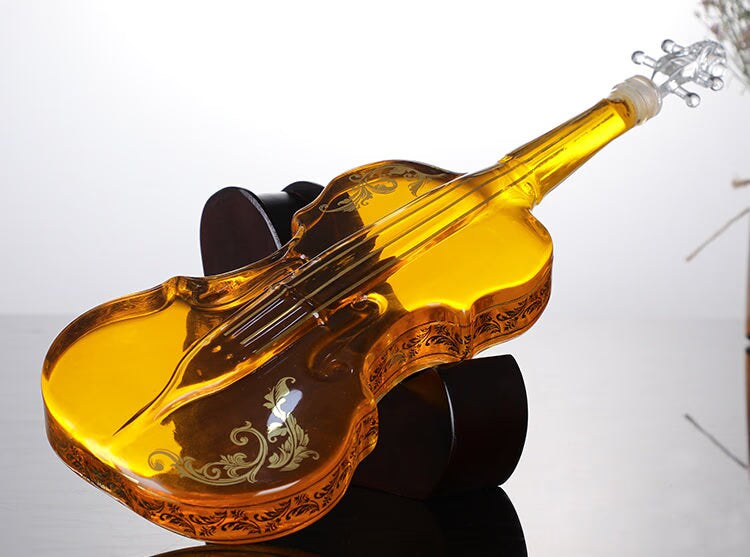 Violin Whiskey Scotch Decanter Set Best for whiskey gift Vintage Blower - acacuss
