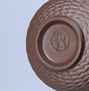 Weave Gaiwan Purple Clay Tea Tureen Handmade Health Zisha Teaware Office Tea Ceremony Puer Oolong Tea Teapots Big Tea Bowl acacuss