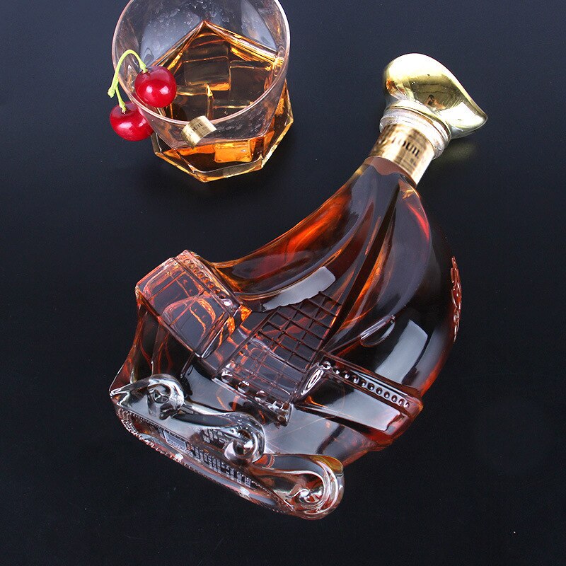 Whiskey Decanter Whiskey Bottle With lid Glass Wine Beer Containers Glass Bottle Glass Cup Home Bar Tools Decoration acacuss