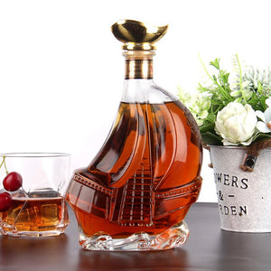 Whiskey Decanter Whiskey Bottle With lid Glass Wine Beer Containers Glass Bottle Glass Cup Home Bar Tools Decoration acacuss