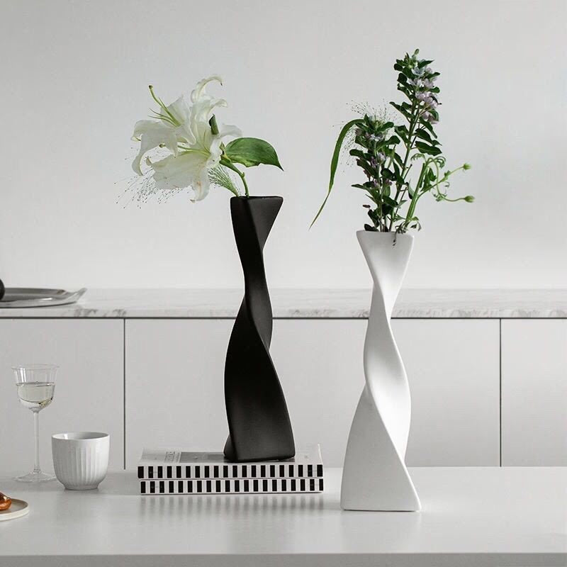 Modern Minimalist Decorative Ornaments Living Room Flower Arrangement - mid century modern decor vases - Table centerpiece housewarming Gift - ACACUSS