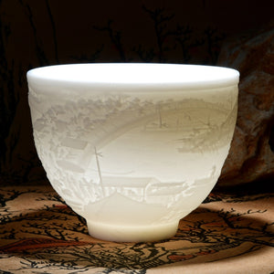 White Porcelain Heart Classics Cup Goat FatJade Personal Cup Tea Set Ceramic Host Cup Sample Tea Cup Kung FuTeaCupSingleCupSmall acacuss