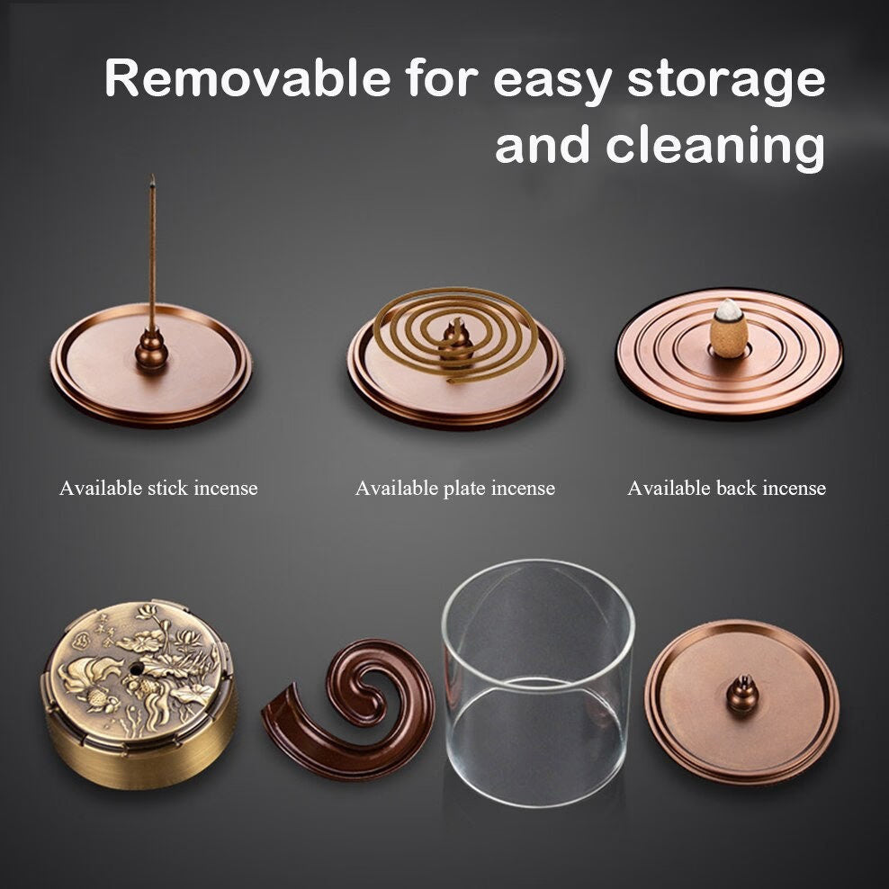 Windproof Backflow Incense burner - acacuss