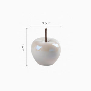 Wine Cabinet Christmas Decorations 2022 Modern Simple LED Translucent Apple Ornaments Household Ceramics Living Room Crafts Home acacuss