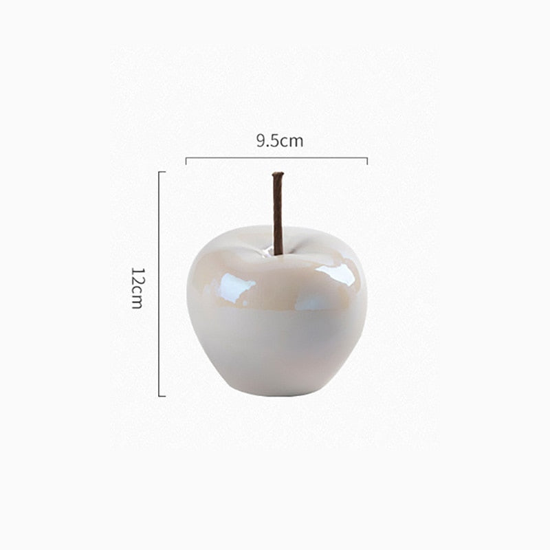 Wine Cabinet Christmas Decorations 2022 Modern Simple LED Translucent Apple Ornaments Household Ceramics Living Room Crafts Home acacuss