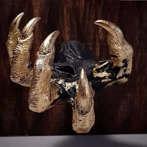 Witch Hand Wall Hanging Statue Resin Retro Aesthetic Art Sculpture Halloween Decoration Jewelry Display Rack Hanger acacuss