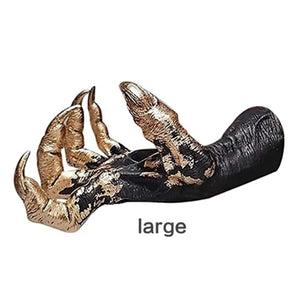 Witch Hand Wall Hanging Statue Resin Retro Aesthetic Art Sculpture Halloween Decoration Jewelry Display Rack Hanger acacuss
