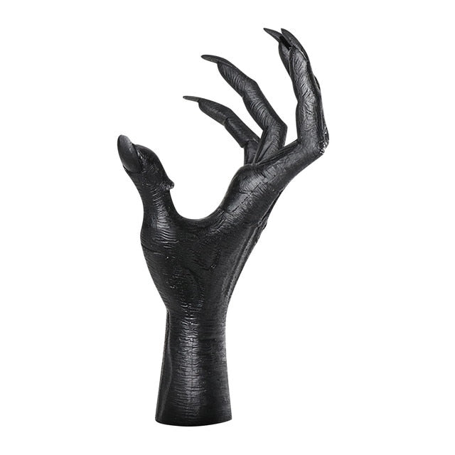 Witch Hand Wall Hanging Wall Hanger Decoration Wall Simulation Devil Hands Statue 3d Open Hand Sculpture Resin Decorative Art acacuss