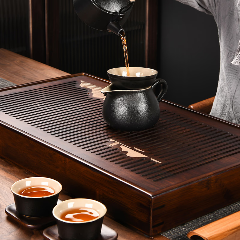 Wood Tea Tray Drainage Water Storage - Tea tray gong fu - acacuss