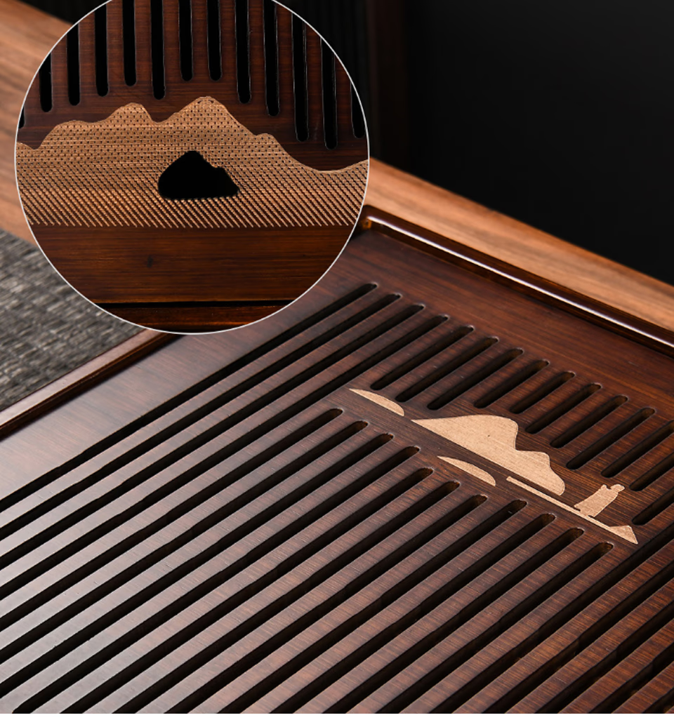 Wood Tea Tray Drainage Water Storage - Tea tray gong fu - acacuss