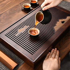 Wood Tea Tray Drainage Water Storage - Tea tray gong fu - acacuss