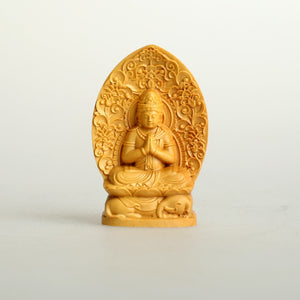 Wooden Buddha Box Pray Box Wood Buddha Statue Wood Carving Guan Yin Home Ornament Eight Buddha Acalanatha Wooden Sculpture Decor acacuss