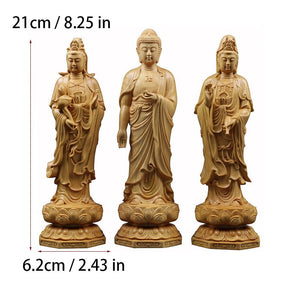 Wooden Guanyin- Ru Laifo Statue Solid wood hand carving Chinese Buddha statue Home living room, room feng shui Statue acacuss