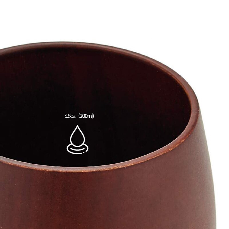 Wooden Yerba Gourd Mate Tea Set Handmade Natural Wood Coffee Water Mate Cup with Spoon Straw Bombilla Brush 200ML acacuss