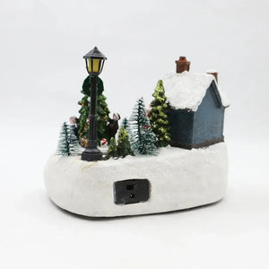 XMAS Home Decor 2023 Luminous Light Cute Kids House Decor Resin Ornaments Swing Beautiful Bedroom Christmas Gifts acacuss