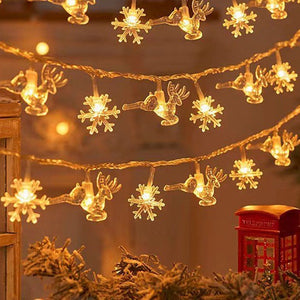 Xmas Snowflake LED Light Christmas Decoration 2023 Home Hanging Garland Christmas Tree Decor Navidad Natal Xmas Gift New Year acacuss