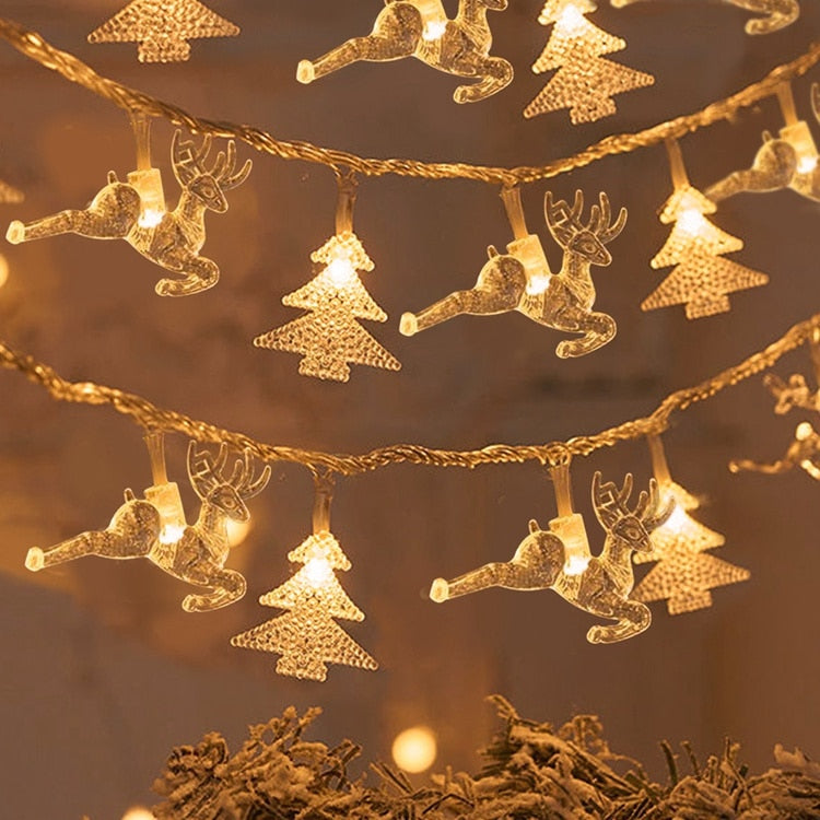 Xmas Snowflake LED Light Christmas Decoration 2023 Home Hanging Garland Christmas Tree Decor Navidad Natal Xmas Gift New Year acacuss