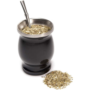 Yerba Mate Gourd Set Double-Wall Stainless Steel Mate Tea Cup and Bombilla Set Includes Yerba Mate Gourd (Cup) With One Bombilla acacuss