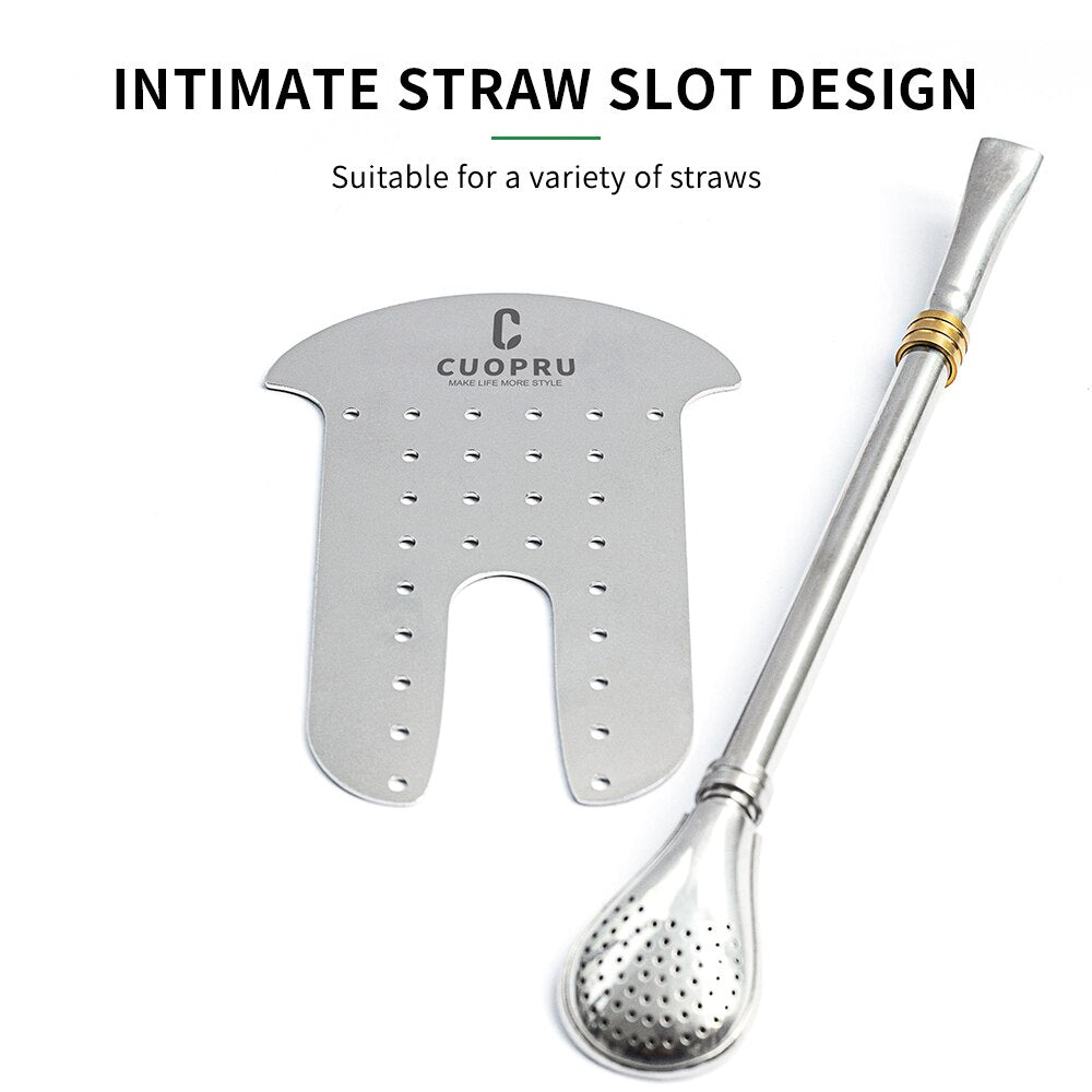 Kit Yerba Mate Con Coppa Termica E Bombilla - Acciaio Inox, Facile Da Pulire - Foto 2