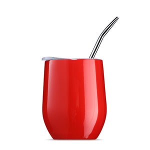 Yerba Mate Tea Cup 304 Stainless Steel Cup With Lid Heat Resistant Portable Tea Mug With Straw And Brush Water Thermos Bottle acacuss