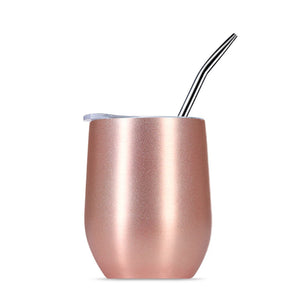 Yerba Mate Tea Cup 304 Stainless Steel Cup With Lid Heat Resistant Portable Tea Mug With Straw And Brush Water Thermos Bottle acacuss