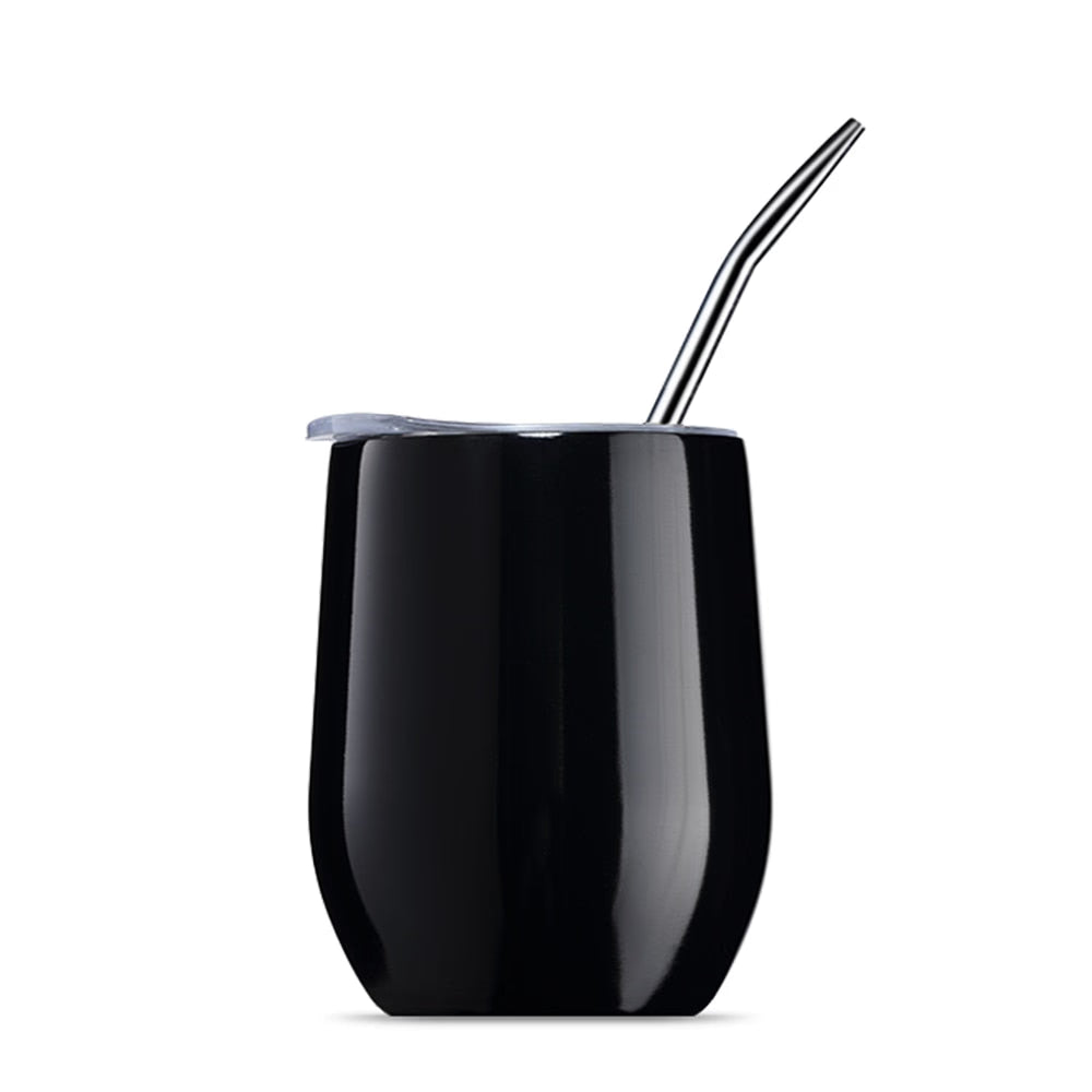 Yerba Mate Tea Cup 304 Stainless Steel Cup With Lid Heat Resistant Portable Tea Mug With Straw And Brush Water Thermos Bottle acacuss