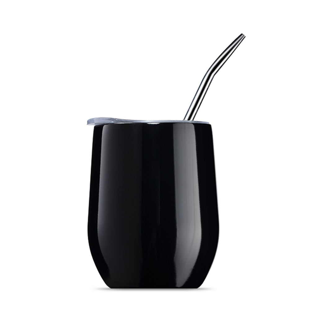 Yerba Mate Tea Cup 304 Stainless Steel Cup With Lid Heat Resistant Portable Tea Mug With Straw And Brush Water Thermos Bottle acacuss