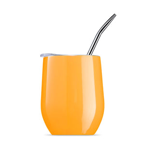 Yerba Mate Tea Cup 304 Stainless Steel Cup With Lid Heat Resistant Portable Tea Mug With Straw And Brush Water Thermos Bottle acacuss