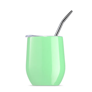 Yerba Mate Tea Cup 304 Stainless Steel Cup With Lid Heat Resistant Portable Tea Mug With Straw And Brush Water Thermos Bottle acacuss