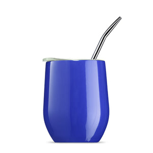 Yerba Mate Tea Cup 304 Stainless Steel Cup With Lid Heat Resistant Portable Tea Mug With Straw And Brush Water Thermos Bottle acacuss