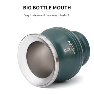 Yerba Mate Tea Cup Double-walled Mate Cup with Straw Stainless Steel Yerba Mate Set with Bombilla Yerba Mate acacuss