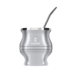 Yerba Mate Tea Cup Double-walled Mate Cup with Straw Stainless Steel Yerba Mate Set with Bombilla Yerba Mate acacuss