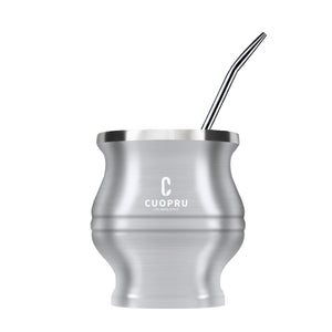 Yerba Mate Tea Cup Double-walled Mate Cup with Straw Stainless Steel Yerba Mate Set with Bombilla Yerba Mate acacuss