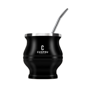 Yerba Mate Tea Cup Double-walled Mate Cup with Straw Stainless Steel Yerba Mate Set with Bombilla Yerba Mate acacuss