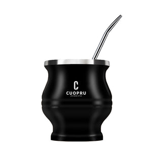 Yerba Mate Tea Cup Double-walled Mate Cup with Straw Stainless Steel Yerba Mate Set with Bombilla Yerba Mate acacuss