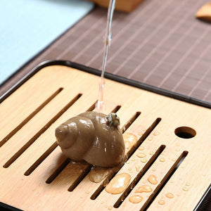 Yixing Handmade Purple Sand Tea PetCreative Frog Water Spray Kung Fu Tea SetTea Tray Ornaments Home Tea Table TeaPlay acacuss