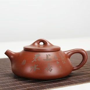 Yixing Raw Ore Purple Sand Shipiao Pot Traditional Pattern Purple Clay Teapot Handmade Kettle Tea Pot Kung Fu Teaware 185ml acacuss