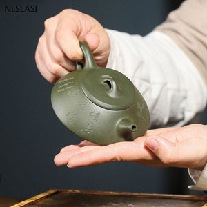 Yixing Tea pot purple clay filter Stone scoop teapot beauty kettle Raw ore Handmade Boutique Tea set Customized authentic 120ml acacuss