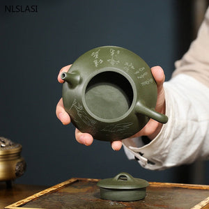 Yixing Tea pot purple clay filter Stone scoop teapot beauty kettle Raw ore Handmade Boutique Tea set Customized authentic 120ml acacuss