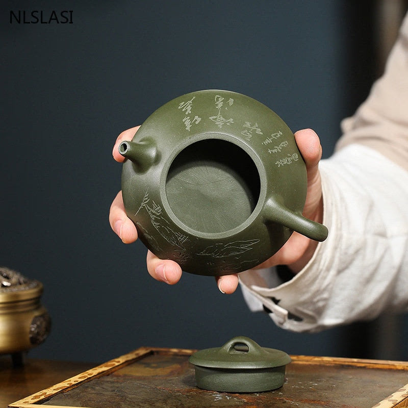 Yixing Tea pot purple clay filter Stone scoop teapot beauty kettle Raw ore Handmade Boutique Tea set Customized authentic 120ml acacuss