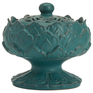 Zen Ceramic Lotus Incense Burner Home Decoration Incense Cone Incense Tray Container Chinese-style Tea Room Decoration acacuss