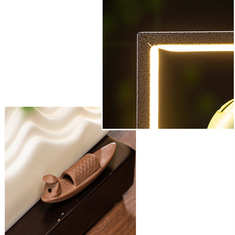 Zenfall Incense Burner Stand Led acacuss