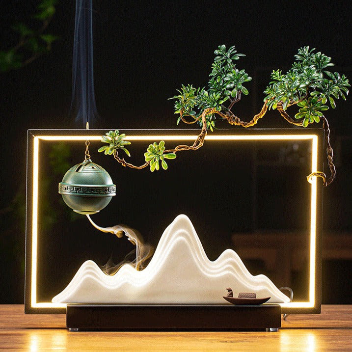 Zenfall Incense Burner Stand Led acacuss