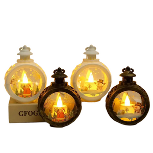 Christmas Portable Lamp Santa Claus Snowman Small Night Light Lantern LED Lights Christmas Supplies Home Decor Desk Accessories acacuss