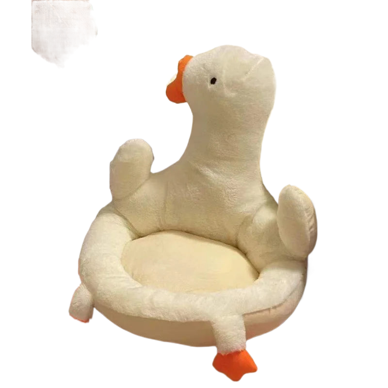 Cushion Goose Chair One-piece Cushions Soft Duck Plush Pillow Toys Office Dining Chair Backrest Mats Floor Seat Chair Decor acacuss
