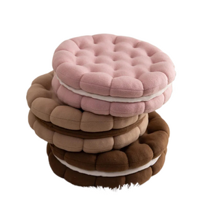 Chair Seat Office Nap Pillow for All Season Home Decor Creative and Cute Cookie Shaped Pillow for Dormitory Sofa acacuss